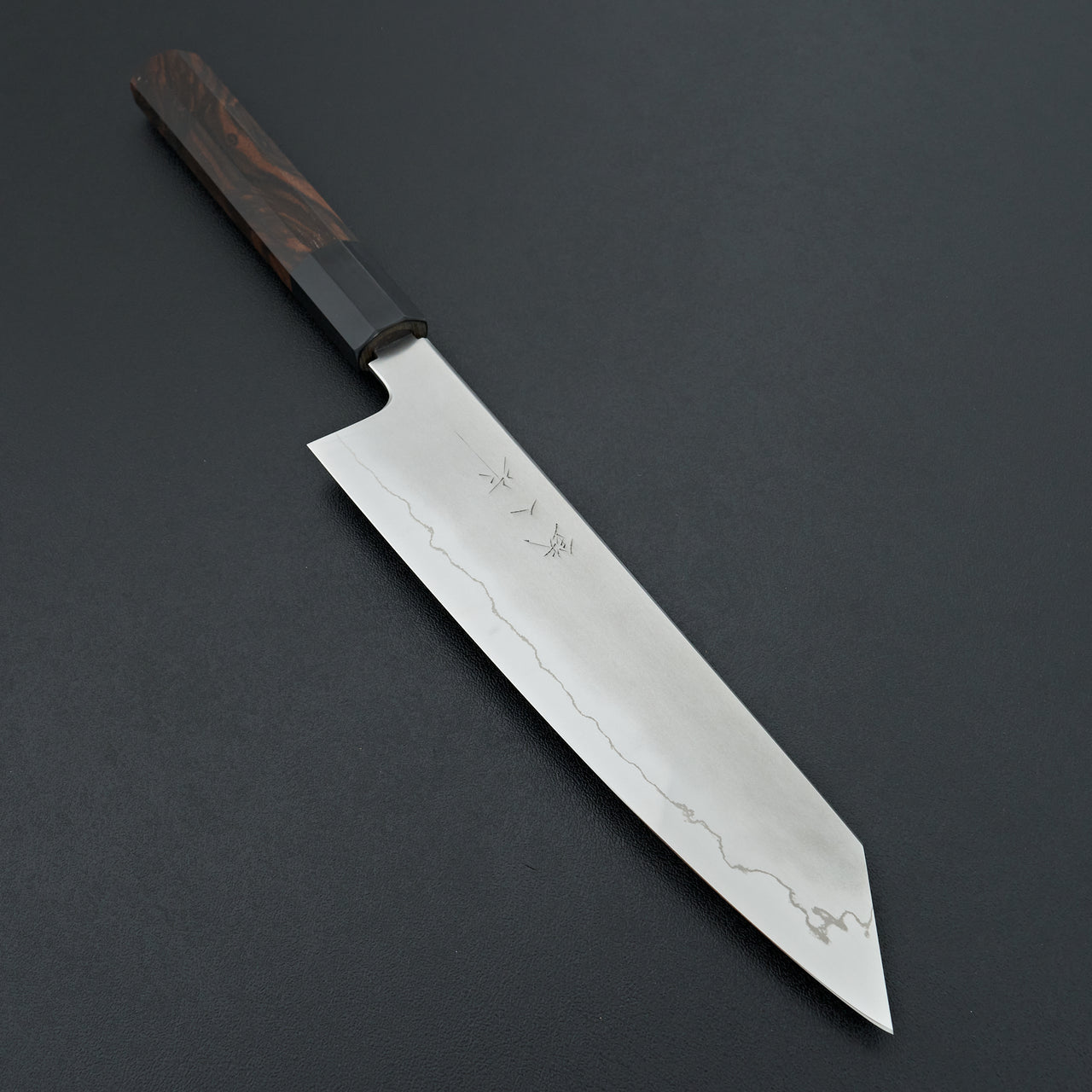 Tetsujin Silver #3 Kasumi Kiritsuke Gyuto 210mm Taihei Makassar Ebony Handle