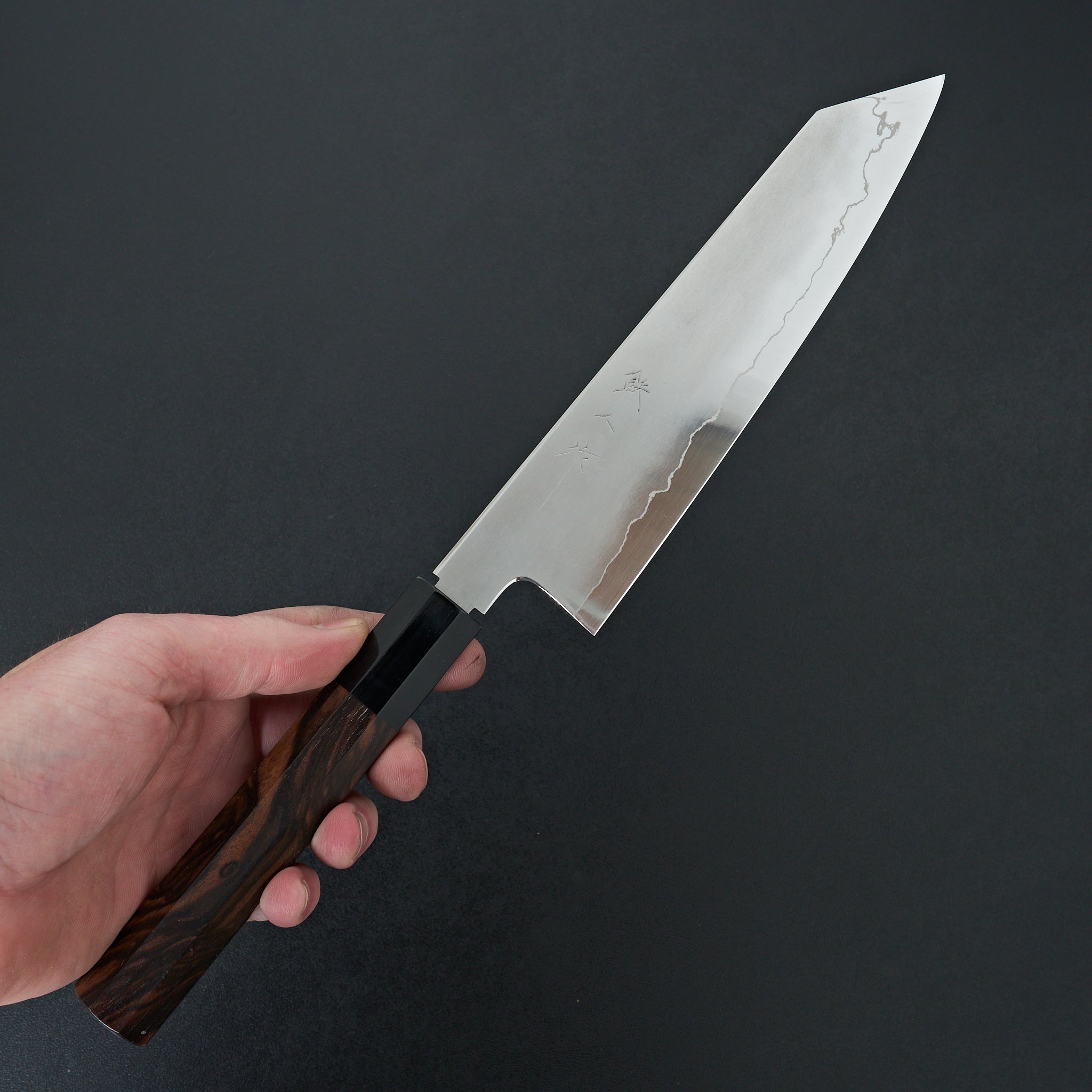 Tetsujin Silver #3 Kasumi Kiritsuke Gyuto 210mm Taihei Makassar Ebony