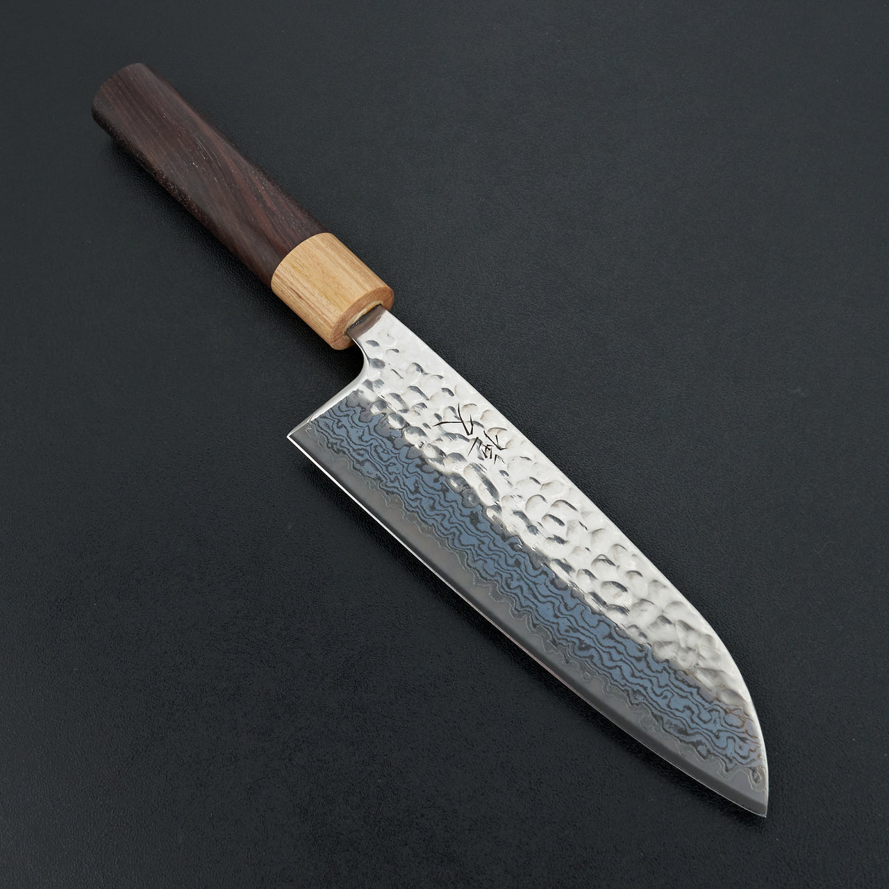 Tsunehisa Geppaku Ginsan Santoku 165mm Rosewood
