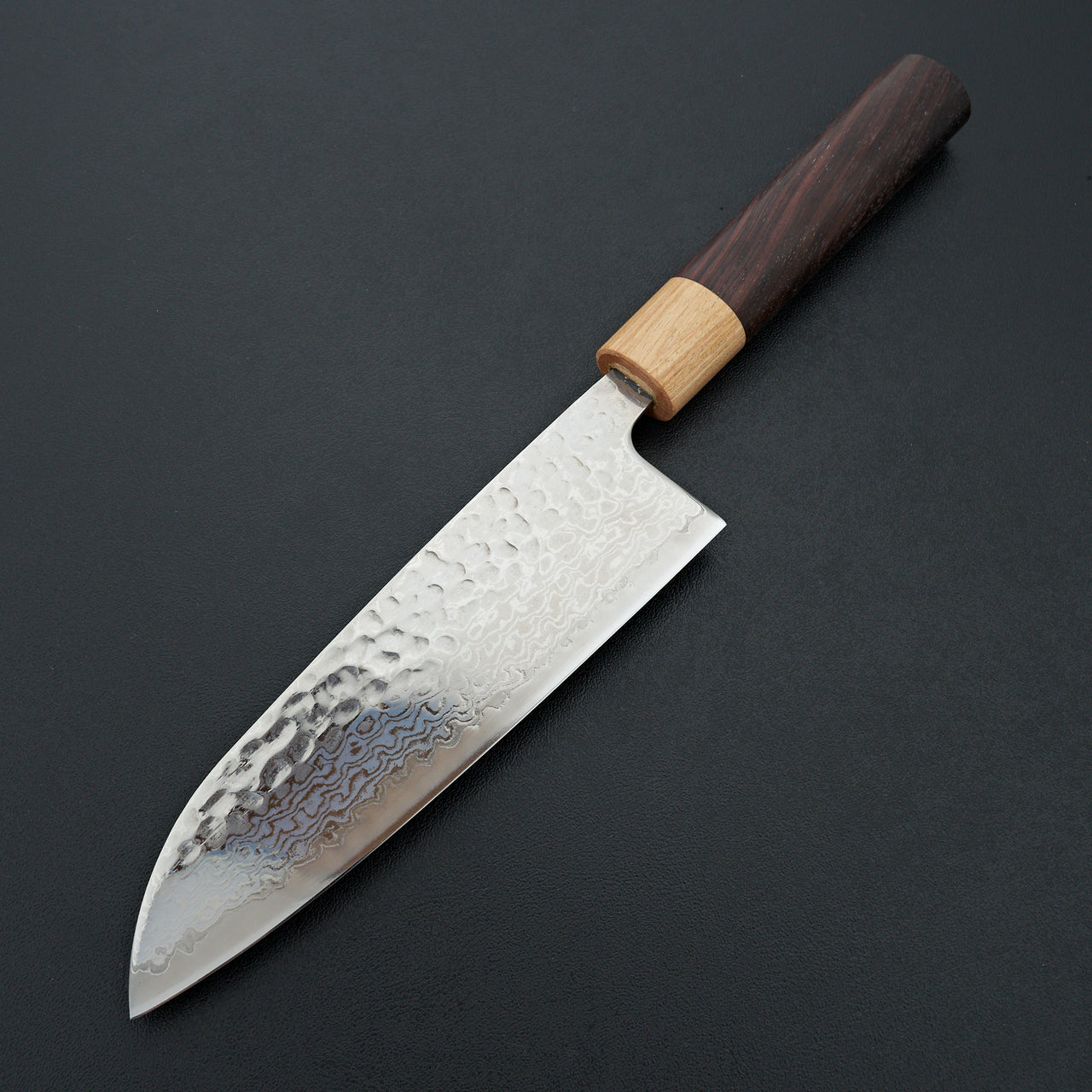 Tsunehisa Geppaku Ginsan Santoku 165mm Rosewood