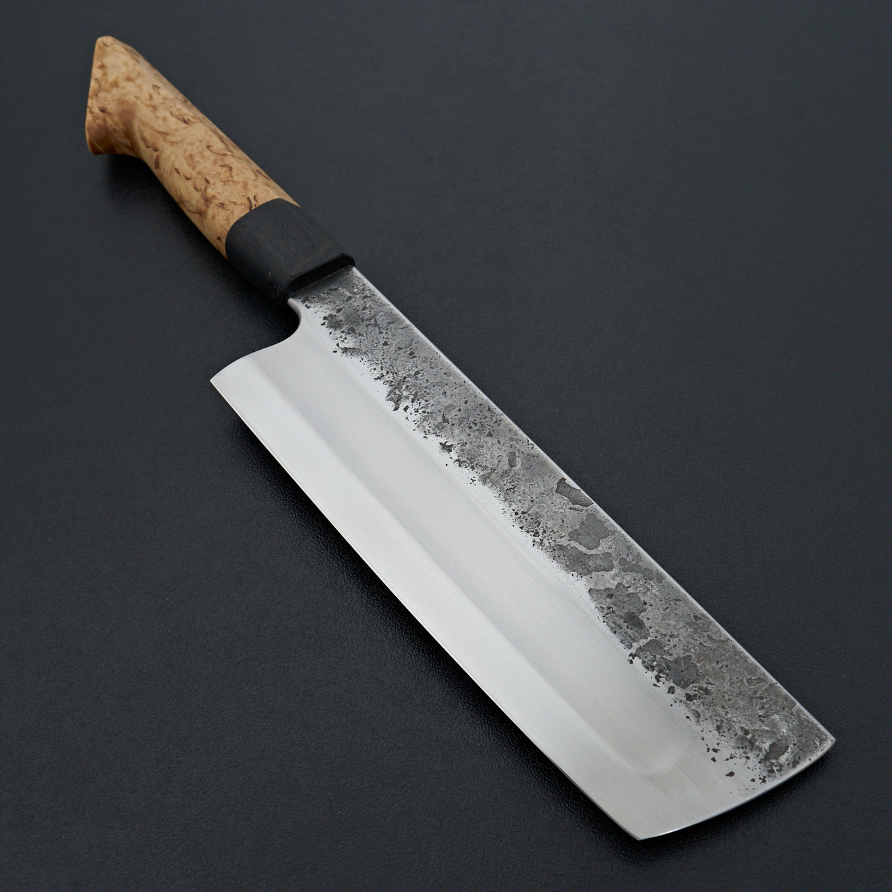 Lew Griffin S-Grind Curly Birch Nakiri 169mm