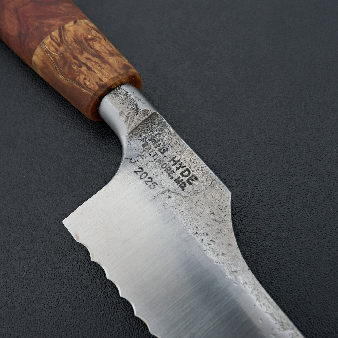 Hyde Handmade Mallee Burl Bread Knife 240mm