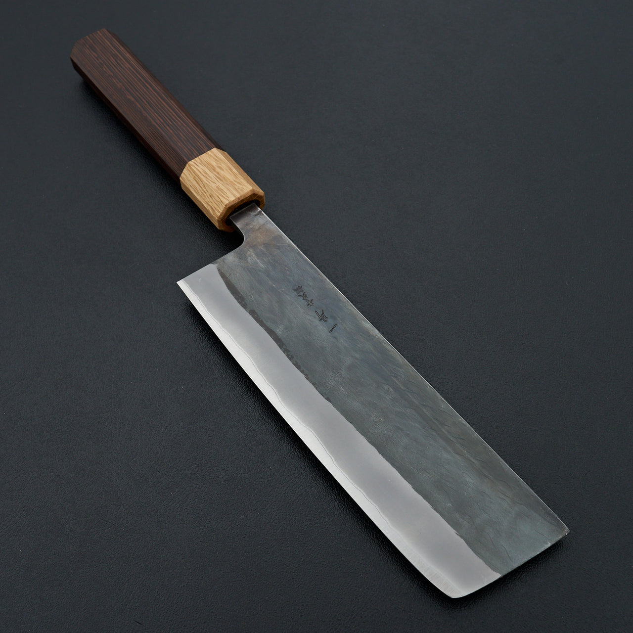 Hitohira TD Blue #2 Stainless Clad Kurouchi Nakiri 165mm Wenge Handle