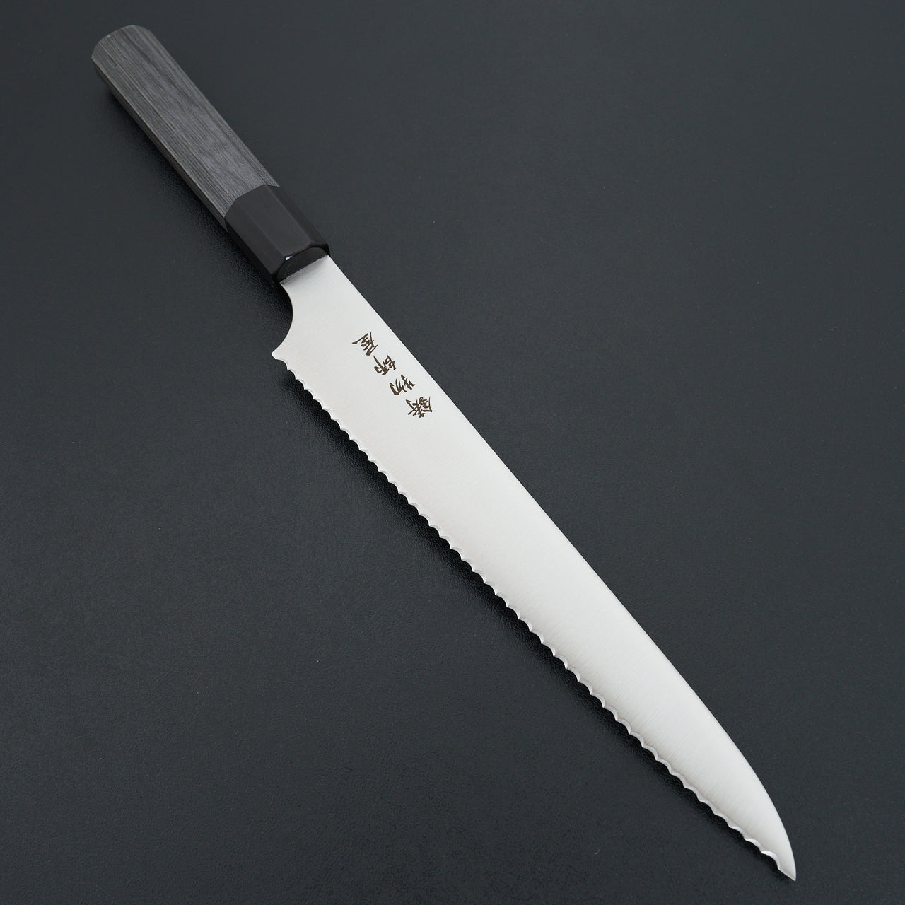 Hitohira Imojiya TH Stainless Bread Knife 240mm Pakka Handle (Wa)