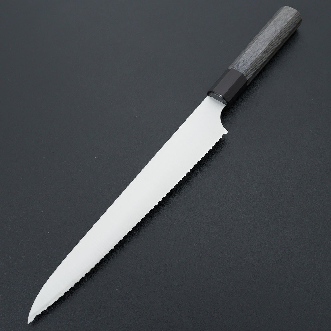 Hitohira Imojiya TH Stainless Bread Knife 240mm Pakka Handle (Wa)