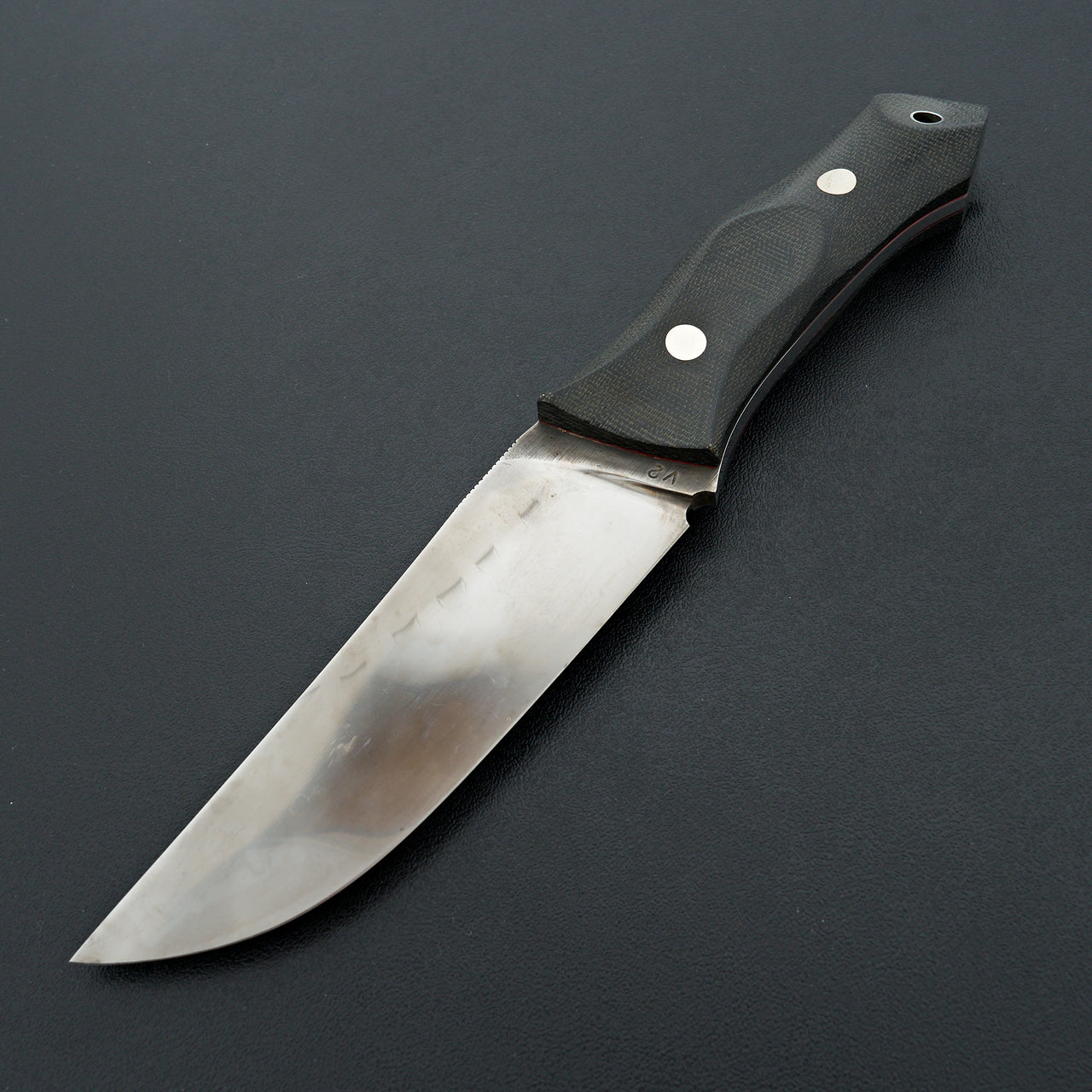 Seino V2 Honyaki Fixed Blade Canvas Micarta Handle (#001)
