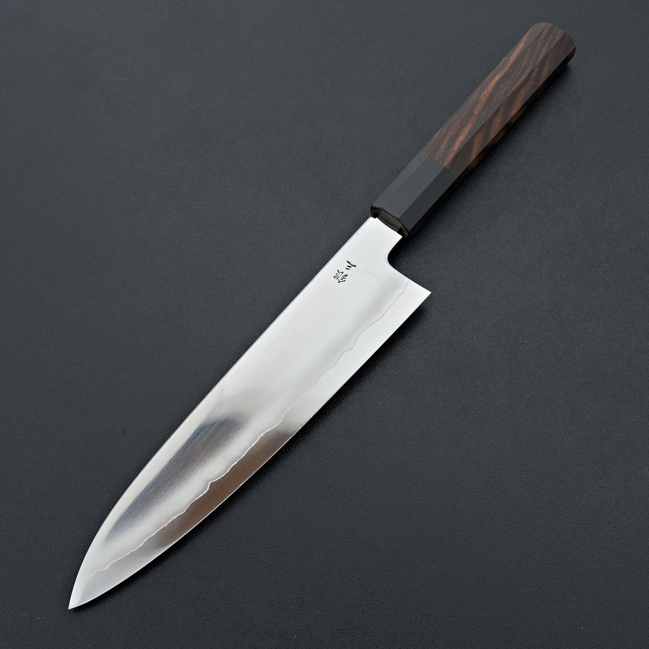 Tetsujin Silver #3 Ukiba Gyuto 210mm Taihei Makassar Ebony Handle