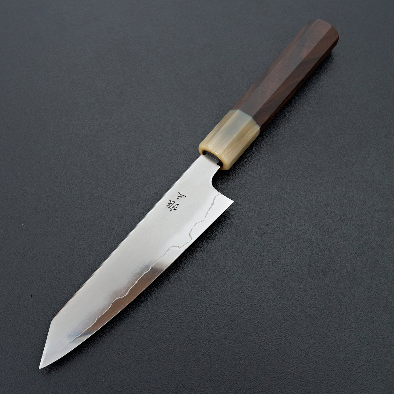 Tetsujin Silver #3 Kasumi Kiritsuke Petty 135mm Taihei Makassar Ebony Handle