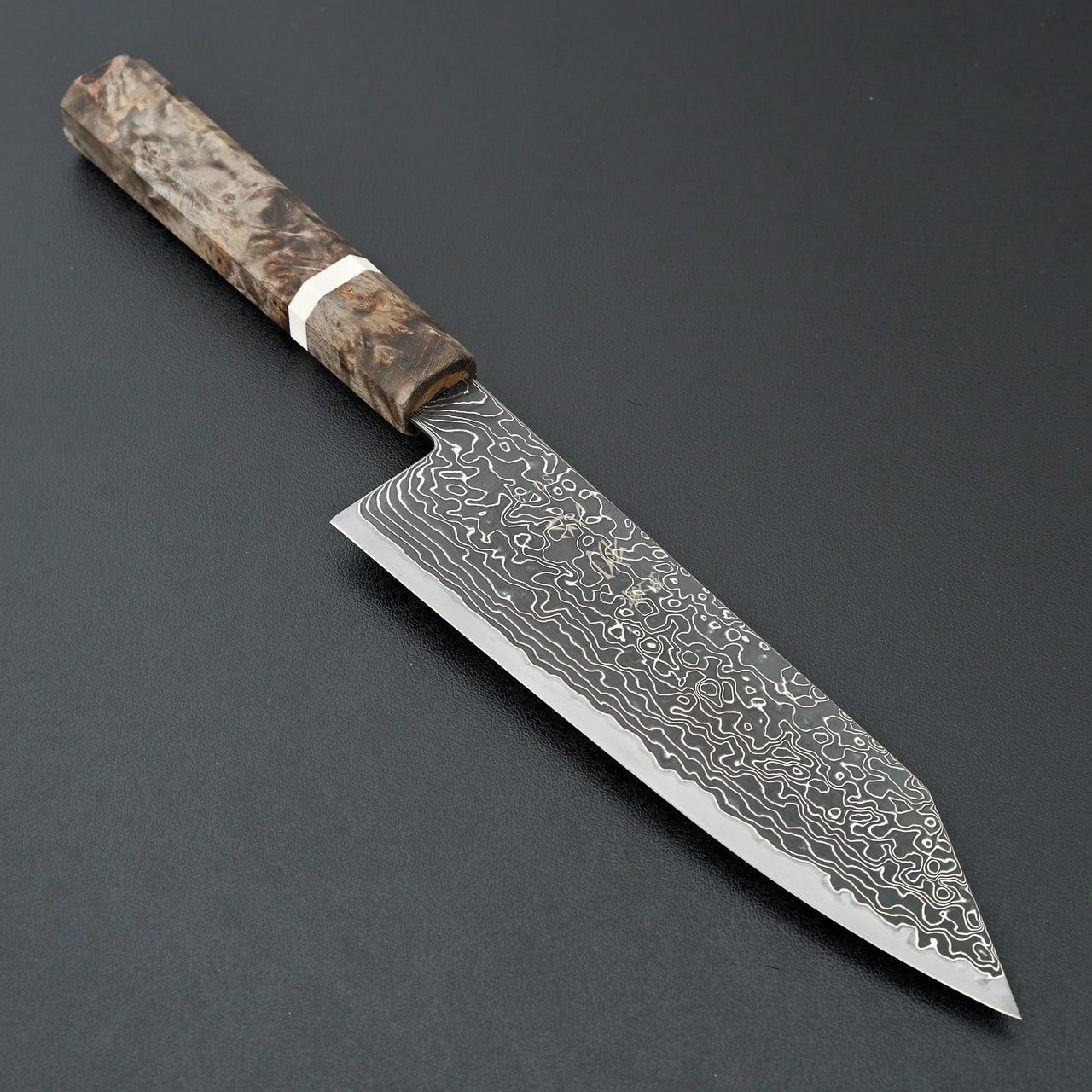 Hatsukokoro Ryuhyo Kurozome SG2 Damascus Bunka 180mm