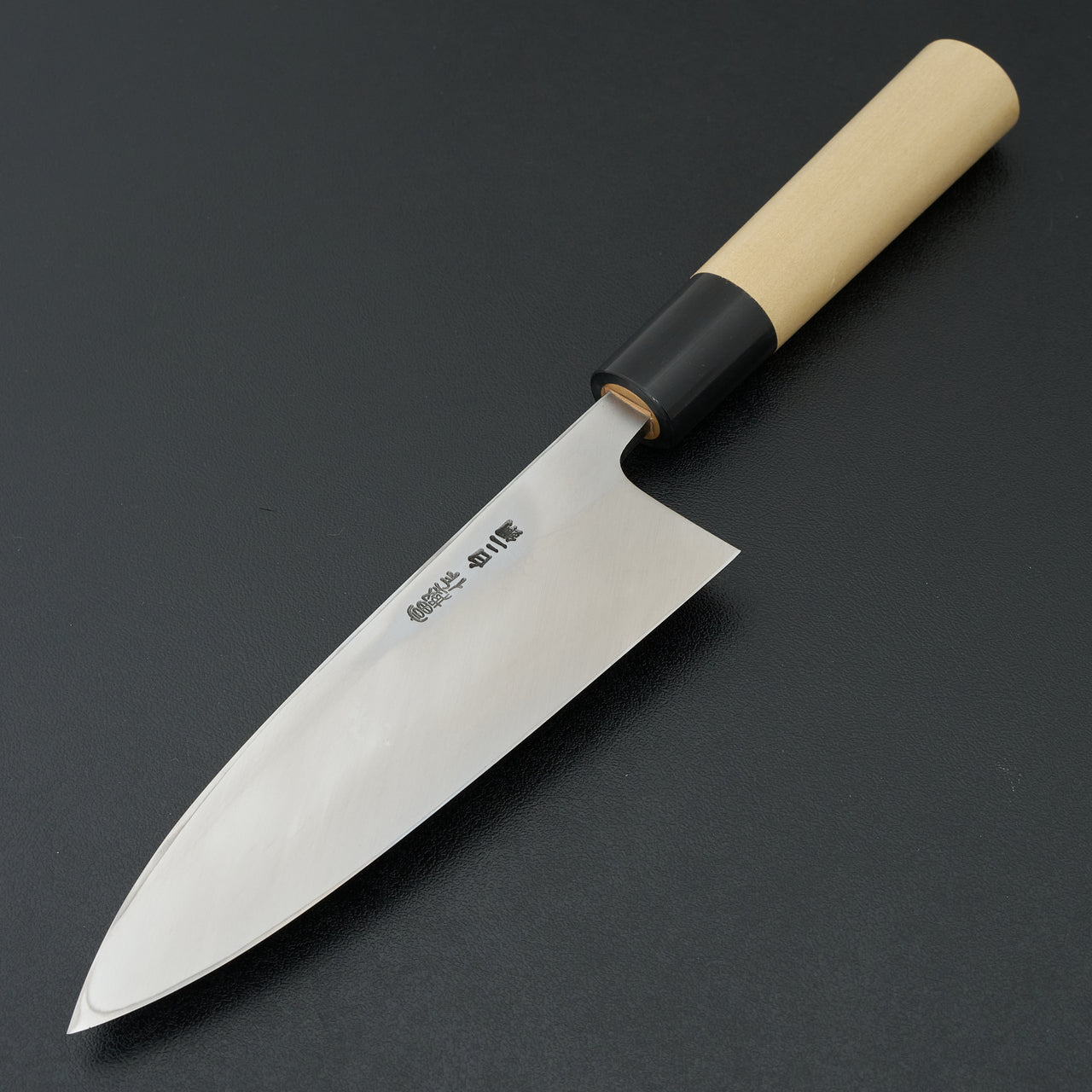 Hitohira Togashi White #2 Deba 150mm Ho Wood Handle (D-Shape/ Saya)