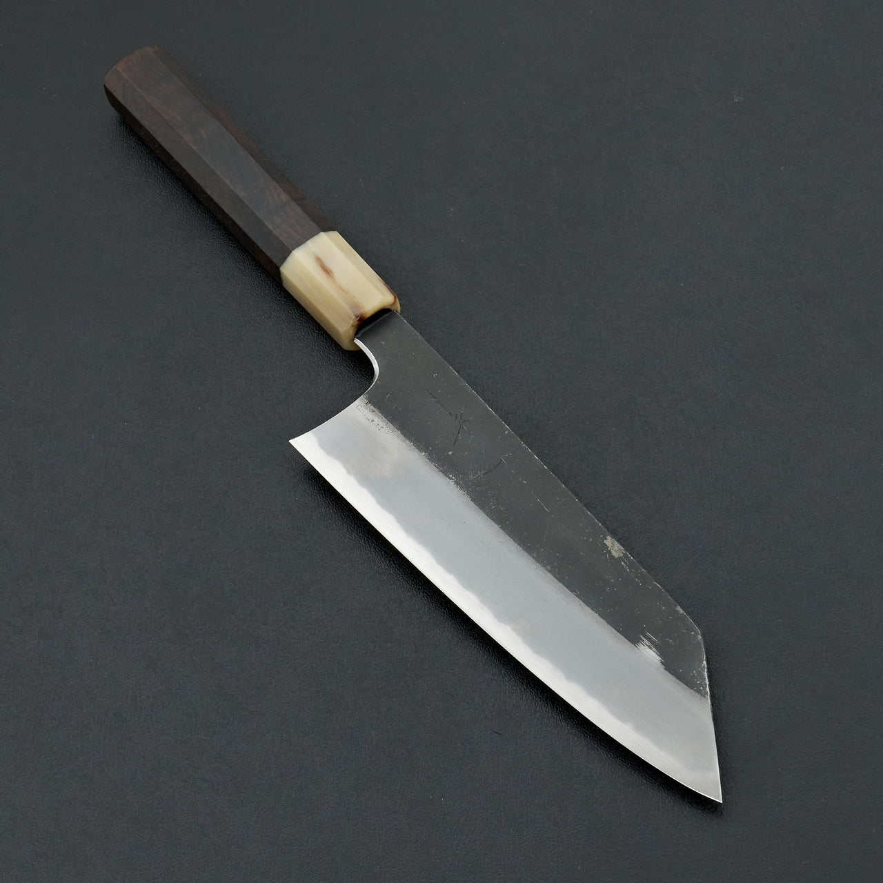 Hitohira Togashi Blue #2 Kurouchi Bunka Ebony Handle