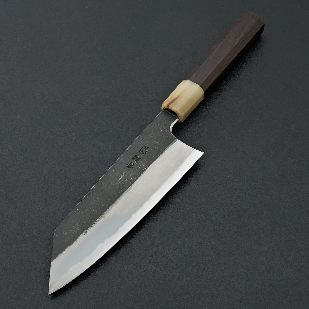 Hitohira Togashi Blue #2 Kurouchi Bunka Ebony Handle