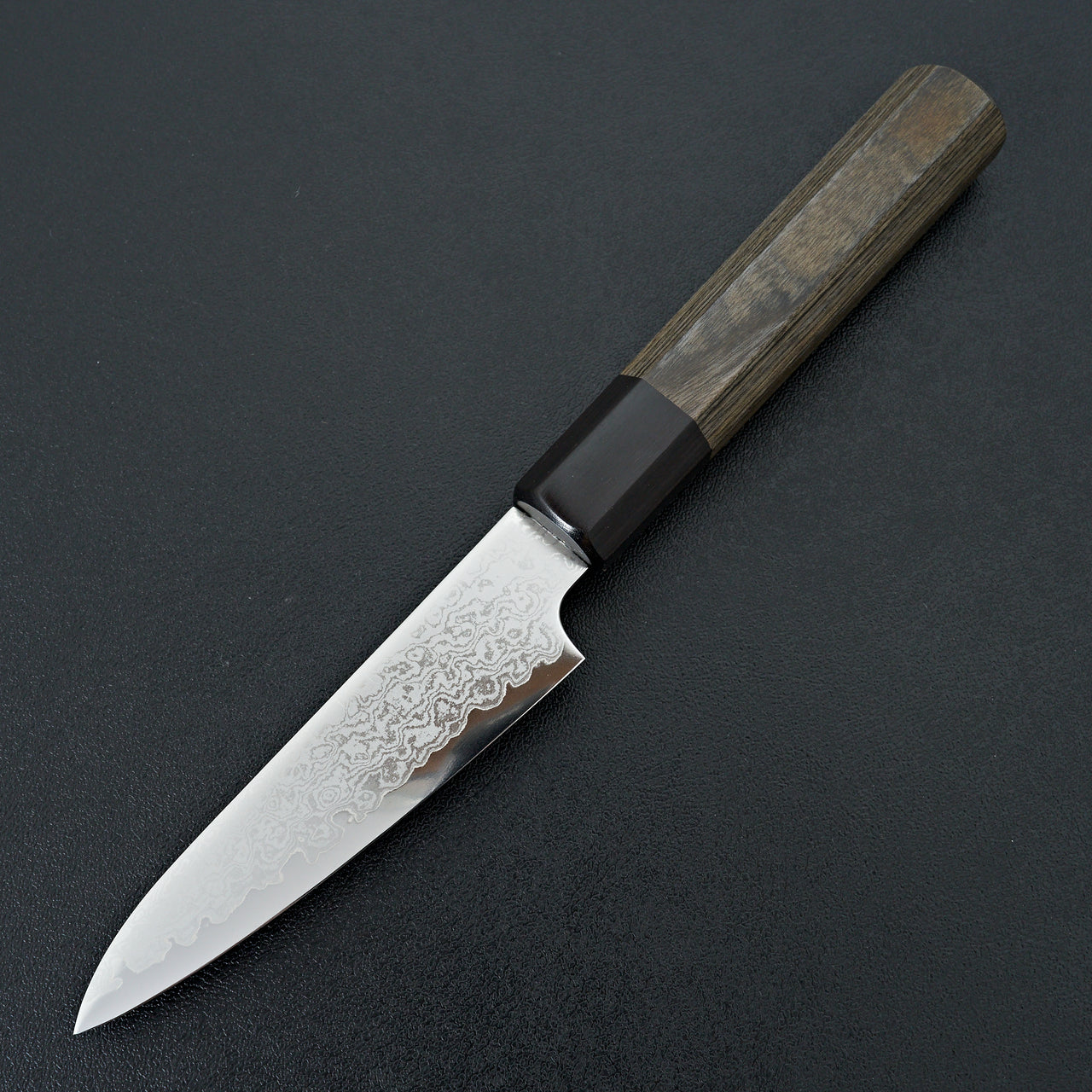 Hitohira Imojiya TH Damascus Paring 105mm Pakka Handle (Gray)