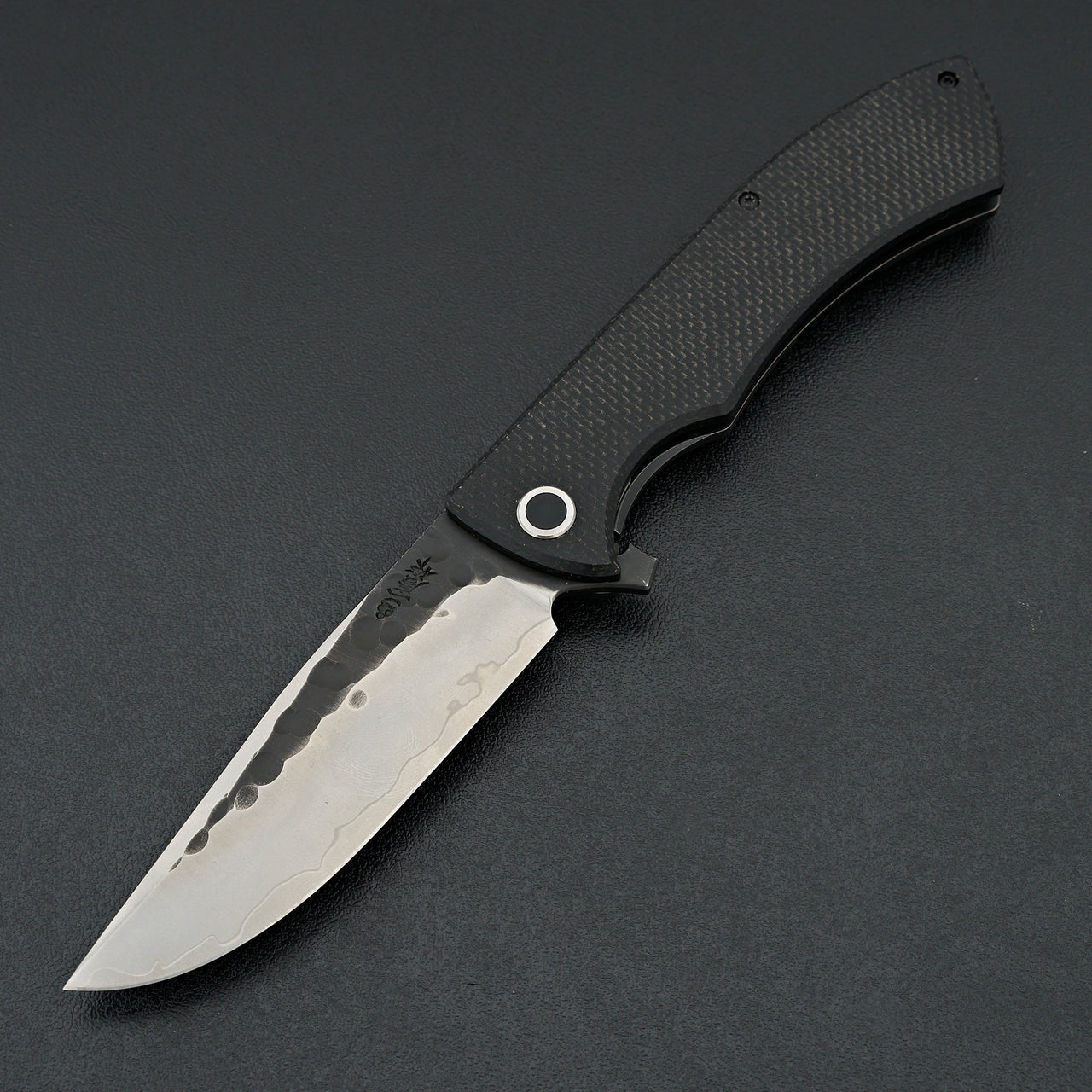 Nigara Hamono SG2 Tsuchime Folding Knife Micarta Handle