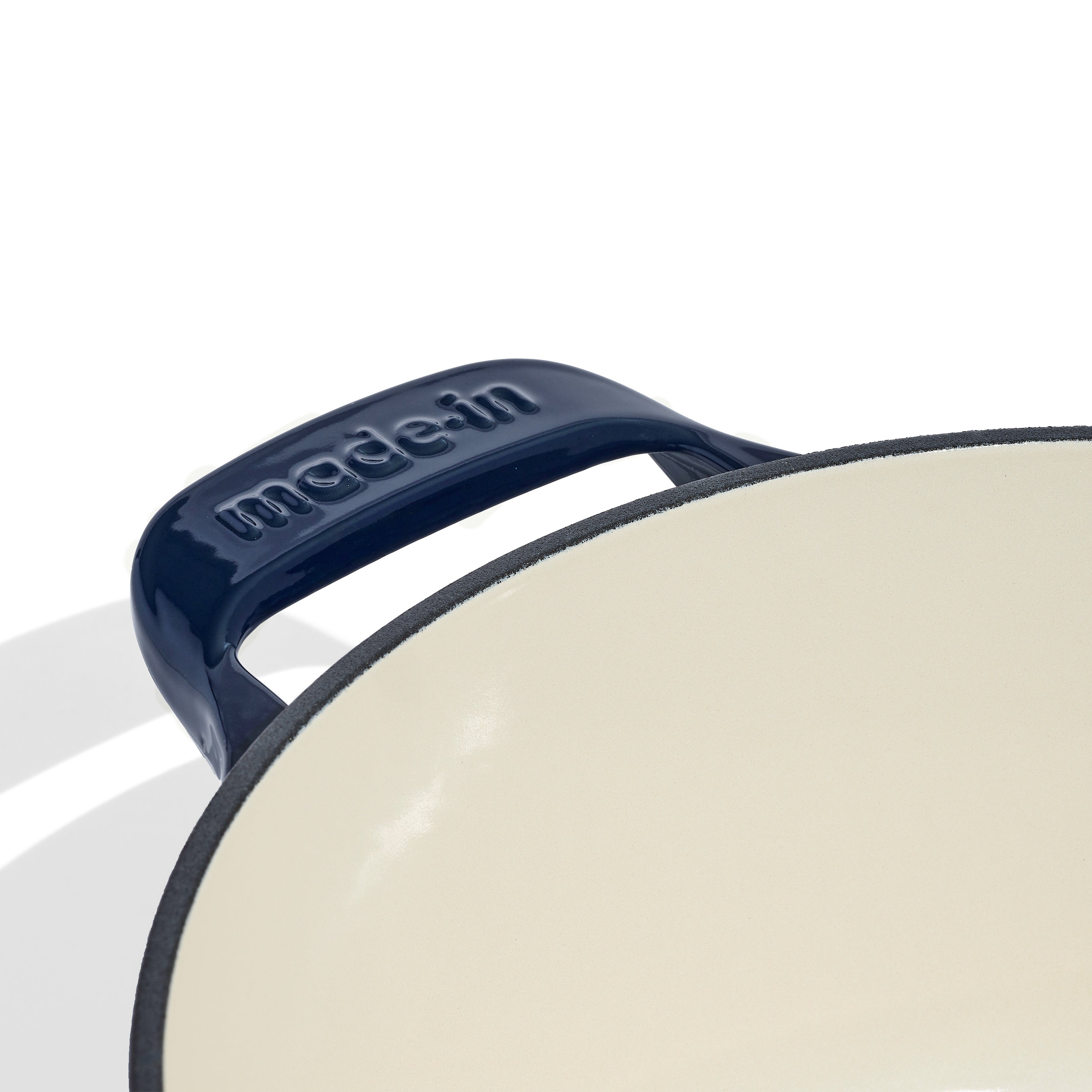 Made In Round Enameled Cast Iron Dutch Oven - Thumbnail 3