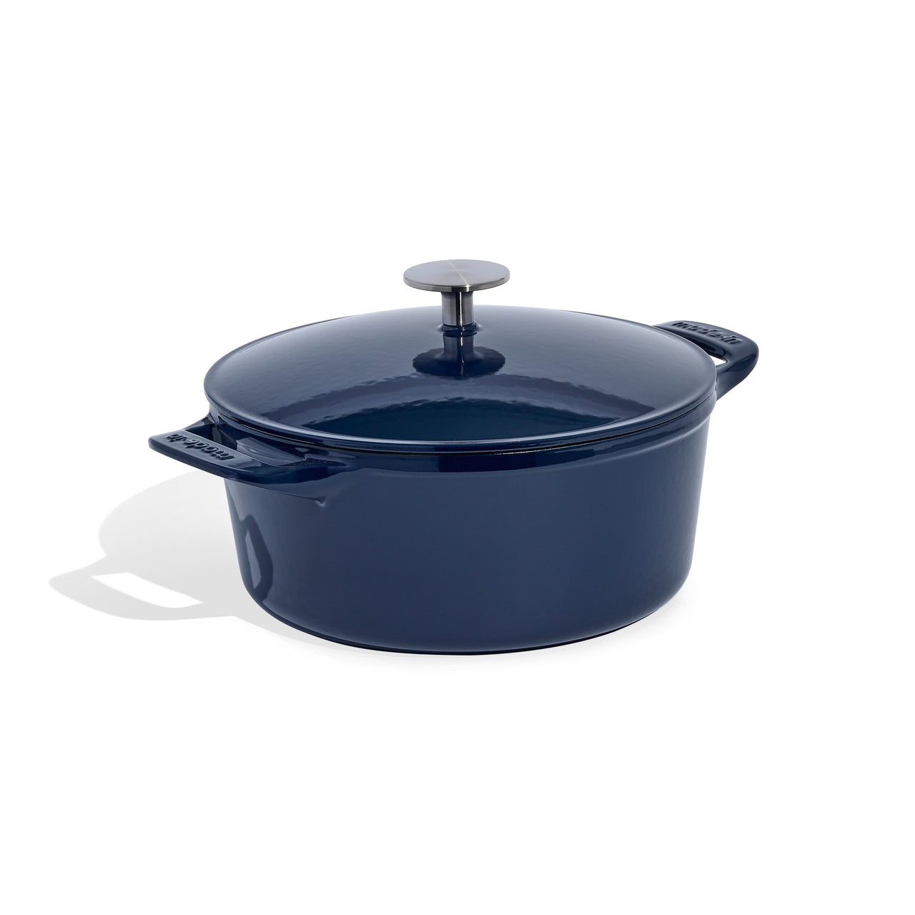 Made In® Round Enameled Cast Iron Dutch Oven 5.5 QT Harbour Blue