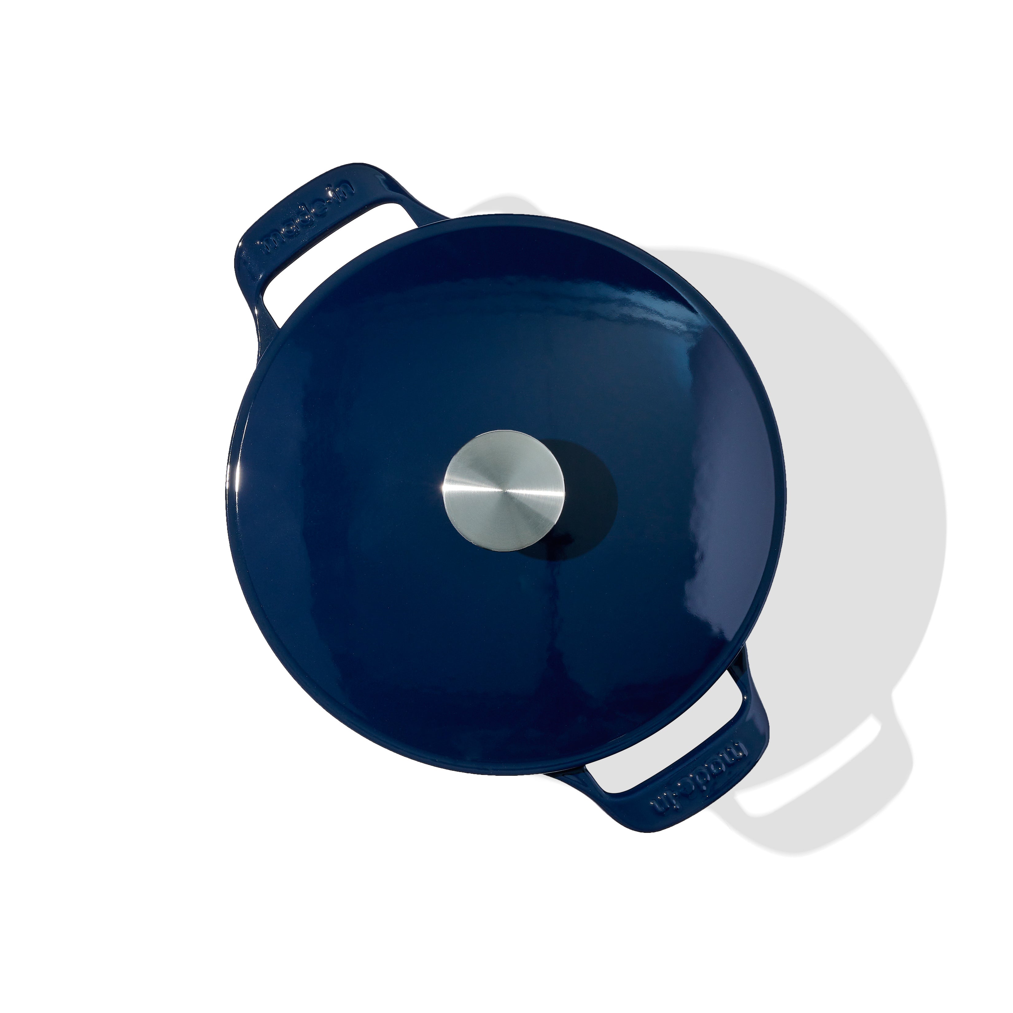Made In Round Enameled Cast Iron Dutch Oven - Thumbnail 5