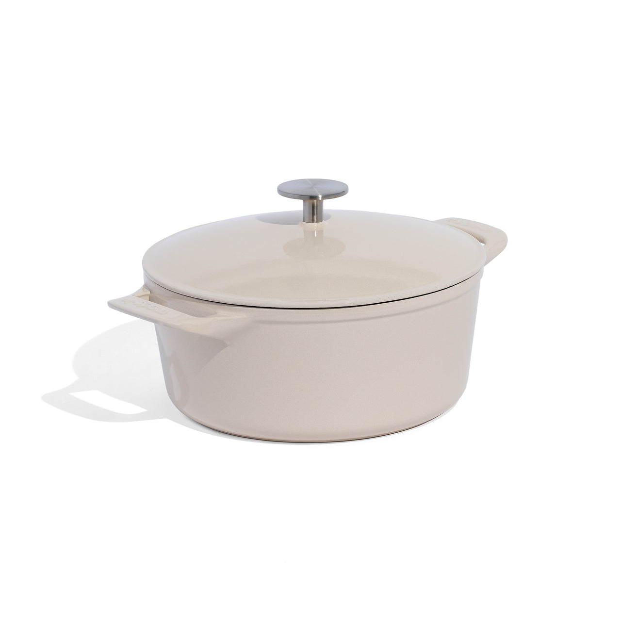 Made In® Round Enameled Cast Iron Dutch Oven 5.5 QT Antique White