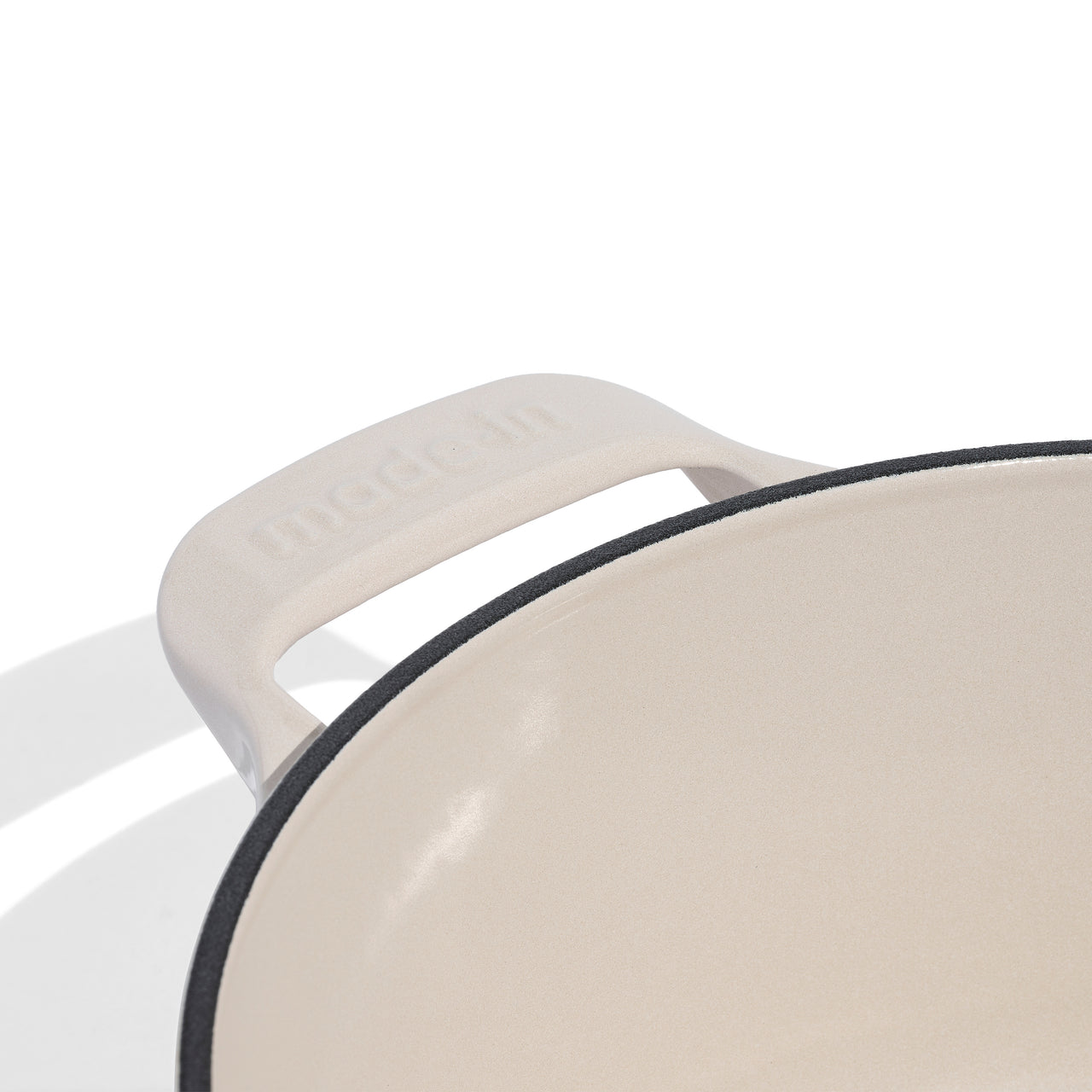 Made In® Round Enameled Cast Iron Dutch Oven 5.5 QT Antique White