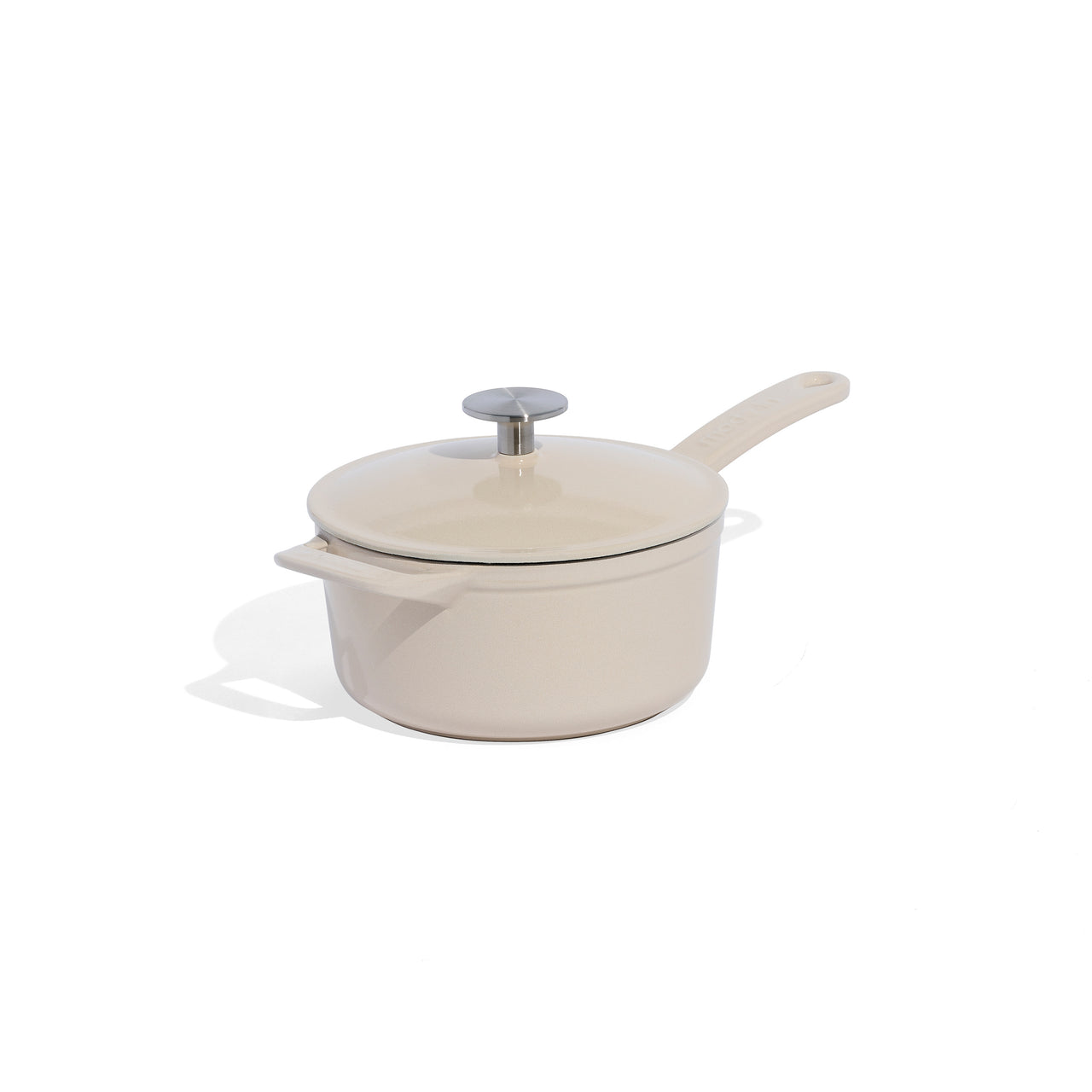 Made In® Enameled Cast Iron Saucepan 2 QT Antique White