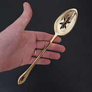 Gestura 00 Slotted Gold Spoon-Cooking Tool-Gestura-Carbon Knife Co
