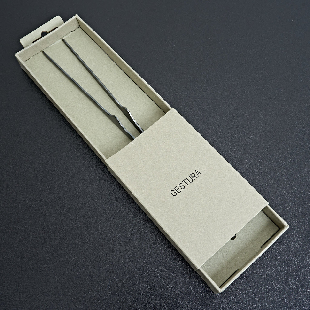 Gestura 10" Stando Tweezer Gunmetal-Cooking Tool-Gestura-Carbon Knife Co