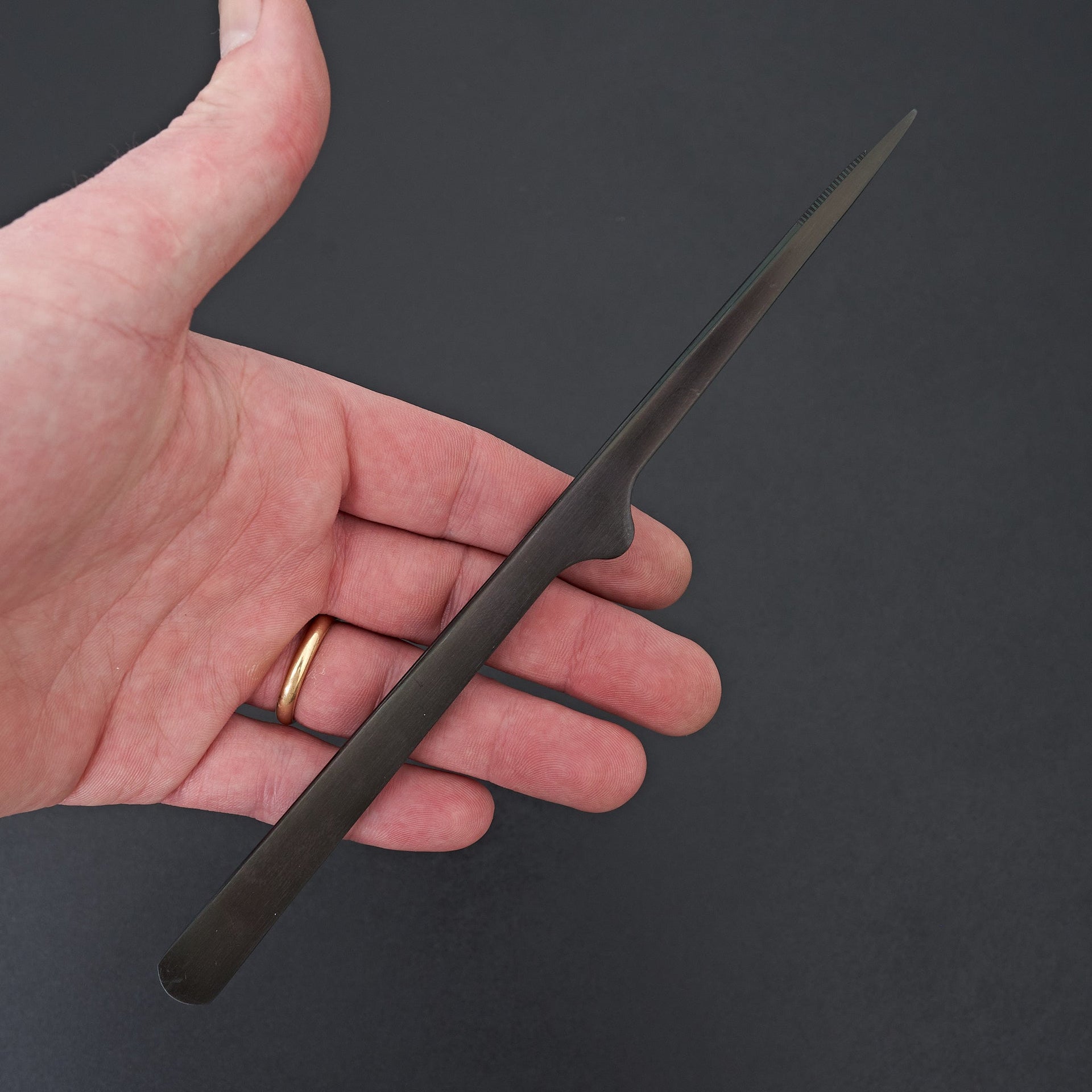 Gestura Petite 8" Stando Tweezer Gunmetal-Cooking Tool-Gestura-Carbon Knife Co