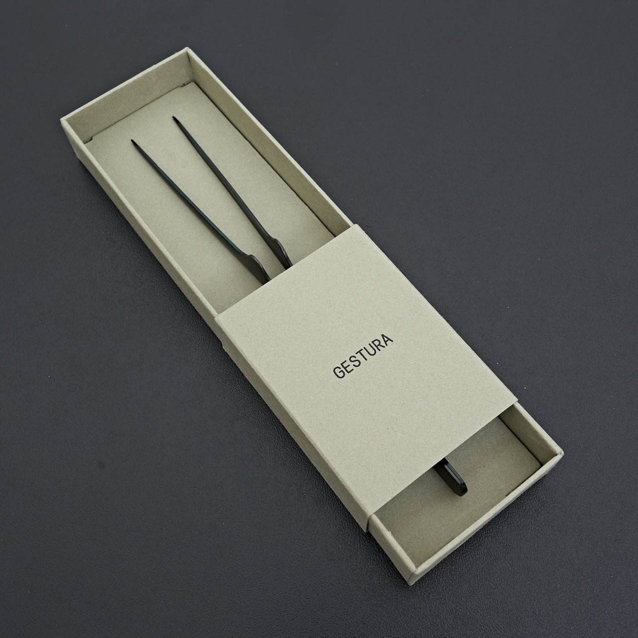 Gestura Petite 8" Stando Tweezer Gunmetal-Cooking Tool-Gestura-Carbon Knife Co