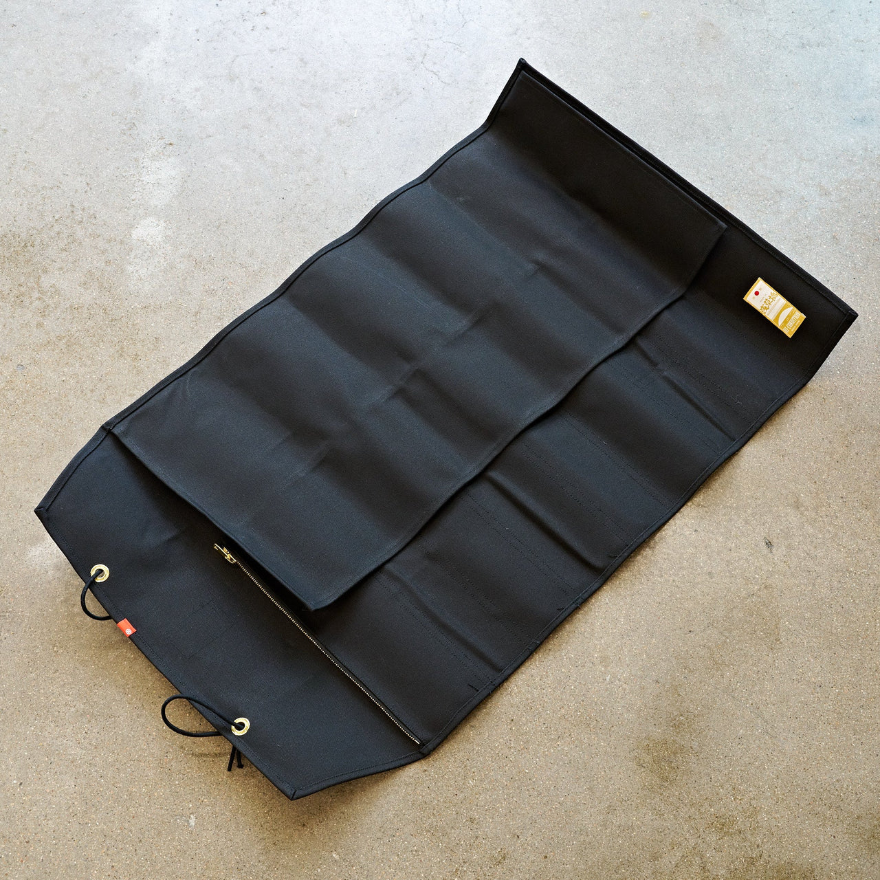 HI-CONDITION Hanpu Canvas 9 Pockets Knife Roll Black-Knife Accessories-Hitohira-Carbon Knife Co