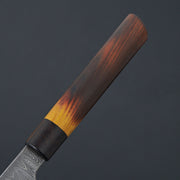 Halcyon Forge 1095 Nickel Ladder Damascus Santoku 165mm Burnt Osage Orange-Knife-Halcyon Forge-Carbon Knife Co