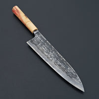 Halcyon Forge 26c3 Wrought Iron Gyuto 222mm Flame Box Elder