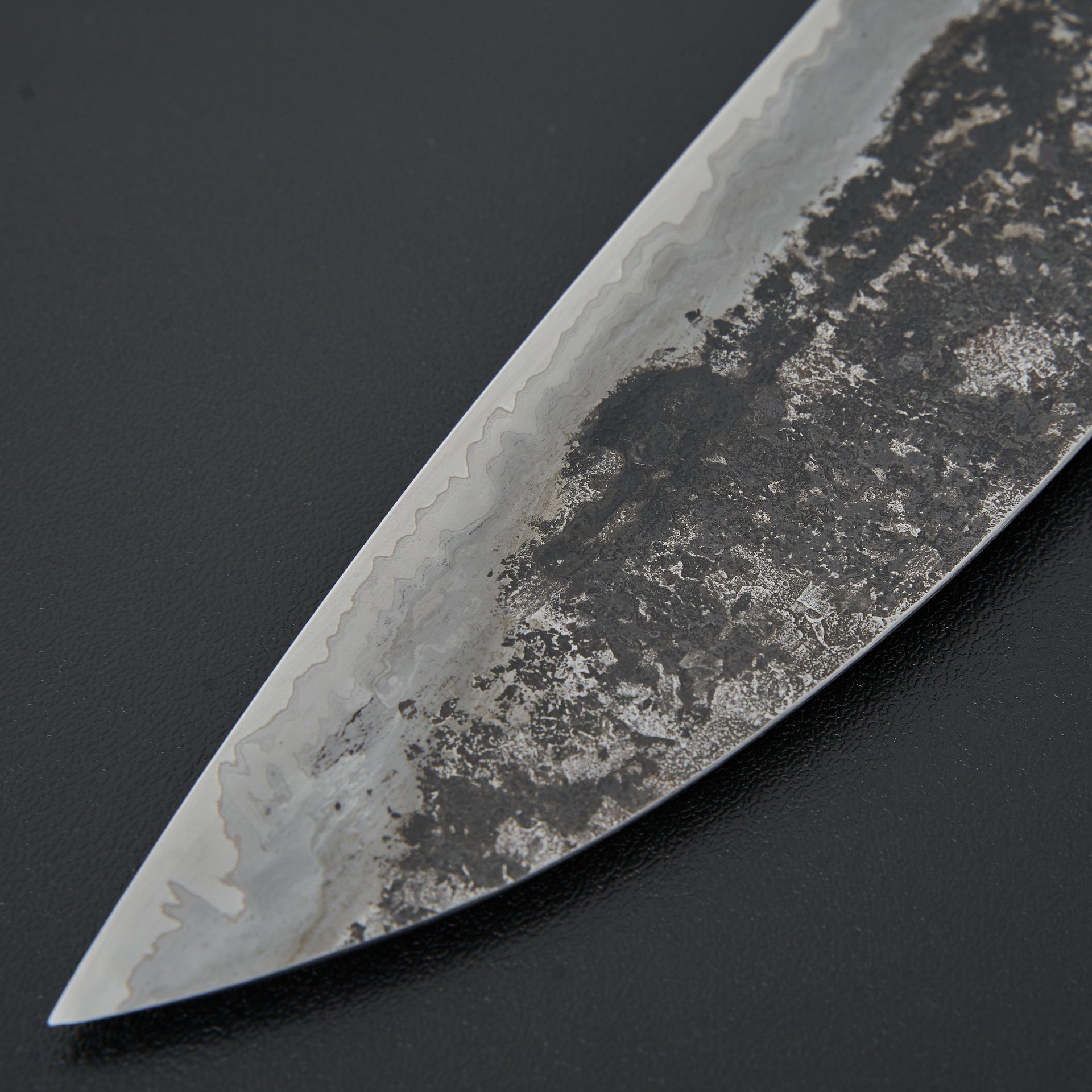 Halcyon Forge Wrought Iron Wide Gyuto 240mm Osage-Halcyon Forge-Carbon Knife Co