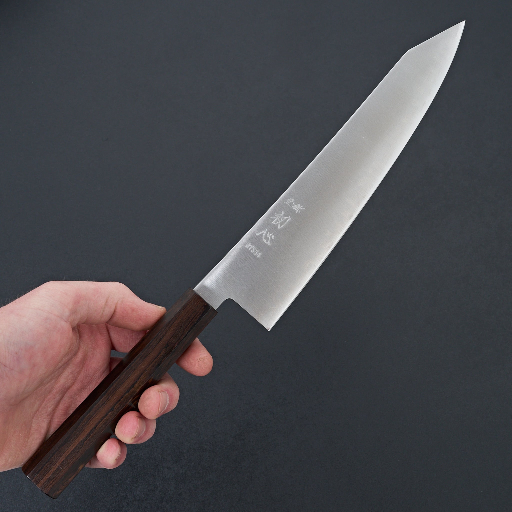 Hatsukokoro Hayabusa ATS-34 Kiritsuke Gyuto 210mm