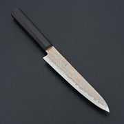 Hatsukokoro Hayabusa Blue 2 Rainbow Damascus Petty 150mm-Knife-Hayabusa-Carbon Knife Co