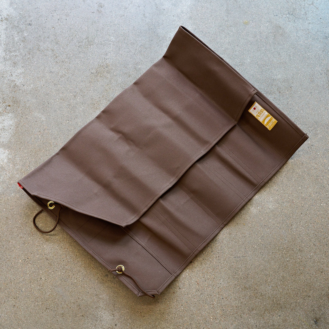 Hi-Condition Hanpu Canvas 6 Pockets Knife Roll Brown-Knife Accessories-Hitohira-Carbon Knife Co