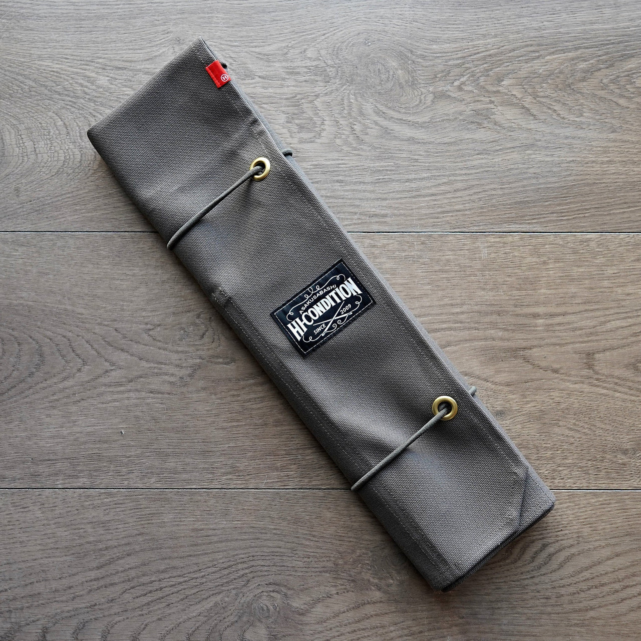 Hi-Condition Hanpu Canvas 6 Pockets Knife Roll Dark Gray-Knife Accessories-Hitohira-Carbon Knife Co