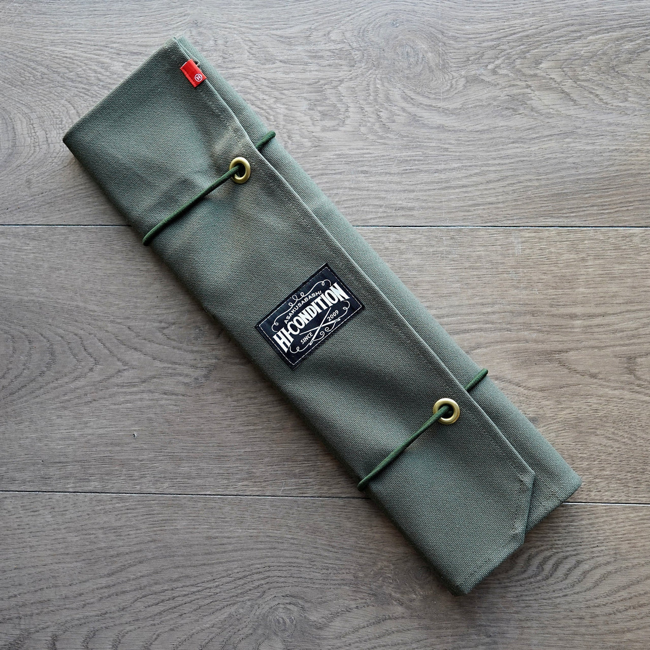 Hi-Condition Hanpu Canvas 6 Pockets Knife Roll OD-Knife Accessories-Hitohira-Carbon Knife Co