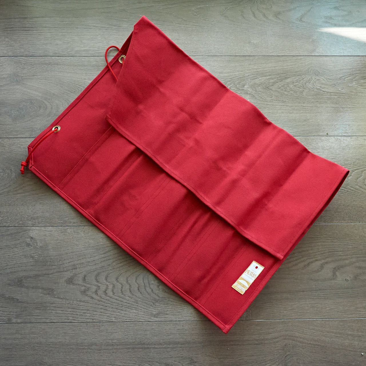 Hi-Condition Hanpu Canvas 6 Pockets Knife Roll Red-Knife Accessories-Hitohira-Carbon Knife Co