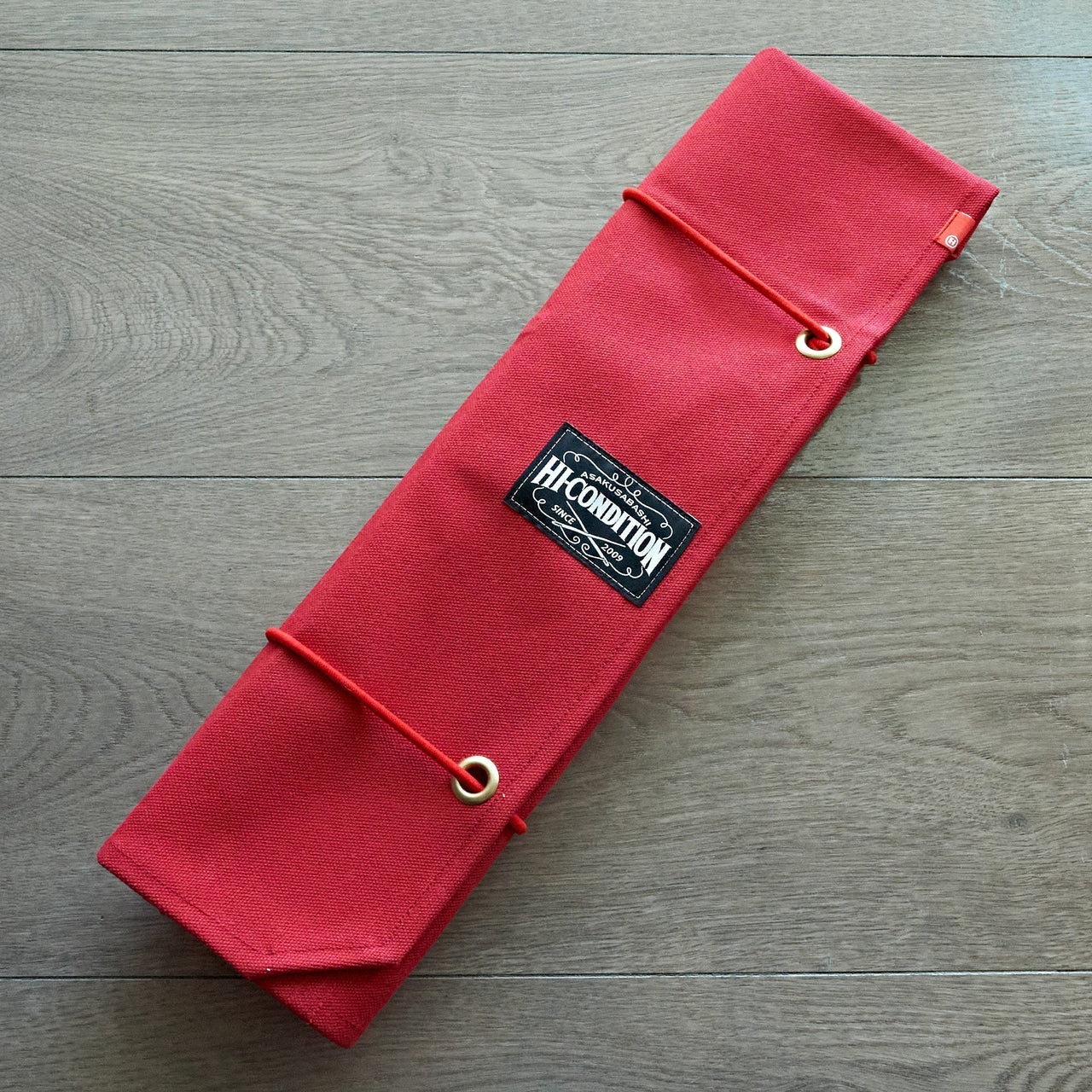 Hi-Condition Hanpu Canvas 6 Pockets Knife Roll Red-Knife Accessories-Hitohira-Carbon Knife Co