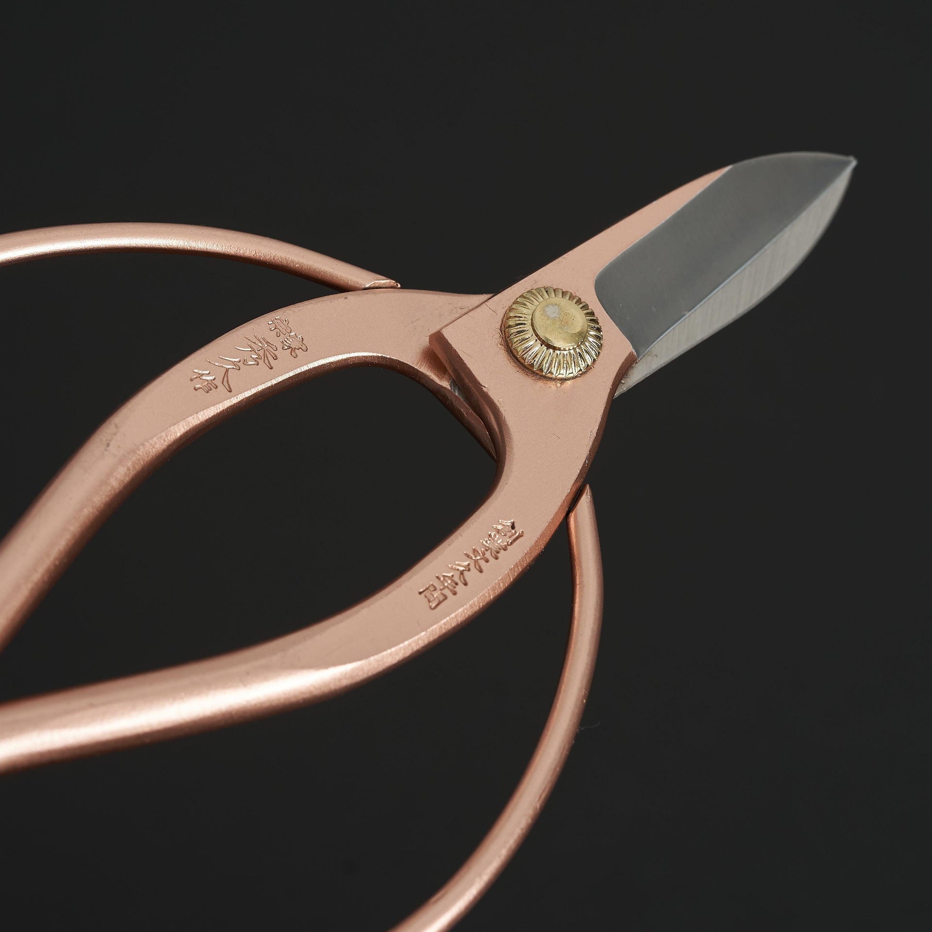 Hidehisa Flower Shears Sakura Gold 165mm-Accessories-Toyama Hamono-Carbon Knife Co