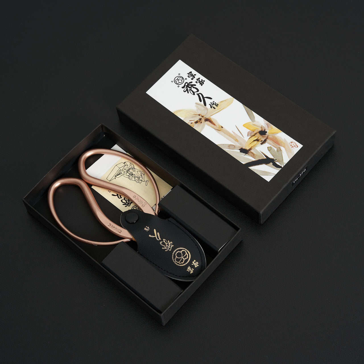 Hidehisa Flower Shears Sakura Gold 165mm-Accessories-Toyama Hamono-Carbon Knife Co