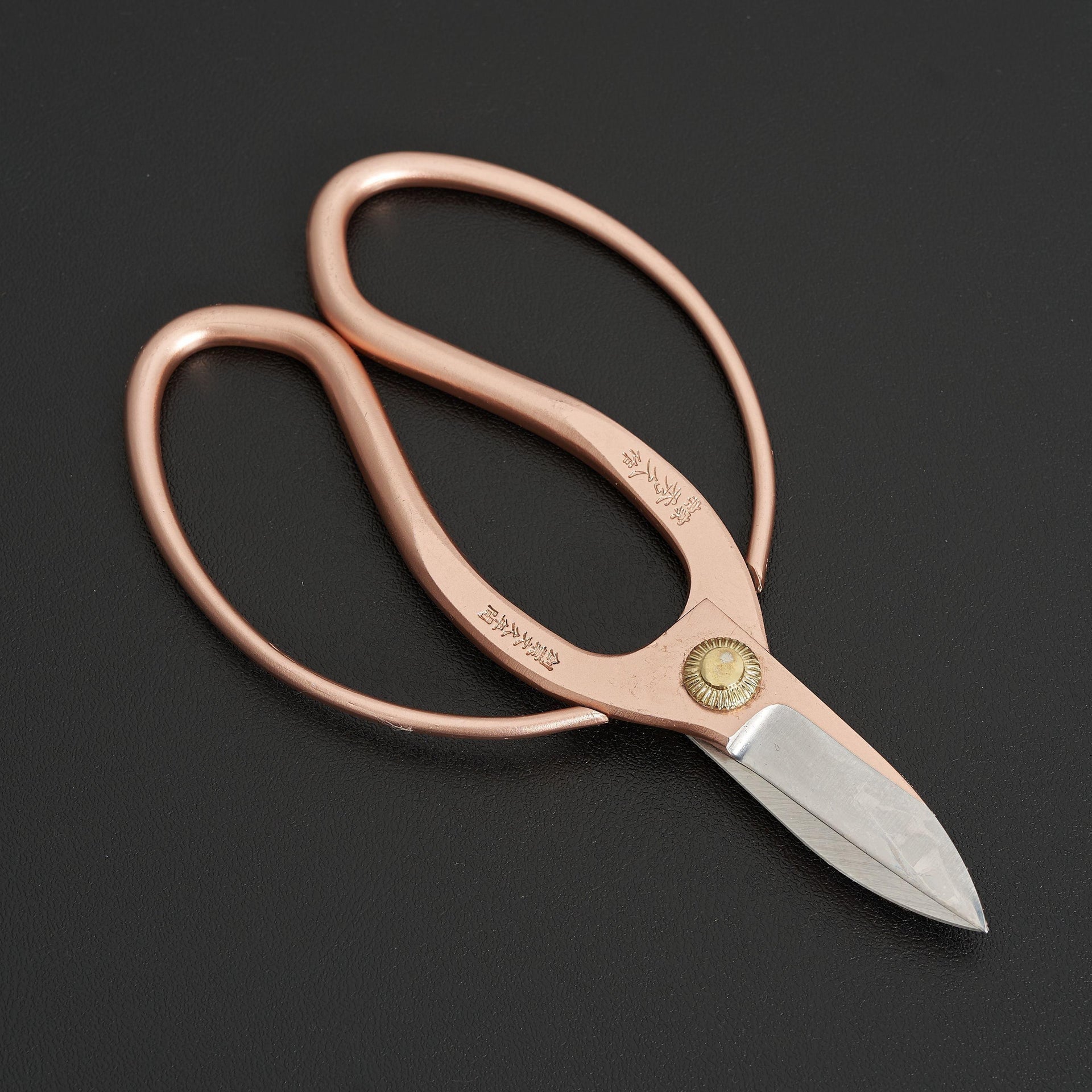 Hidehisa Flower Shears Sakura Gold 165mm-Accessories-Toyama Hamono-Carbon Knife Co