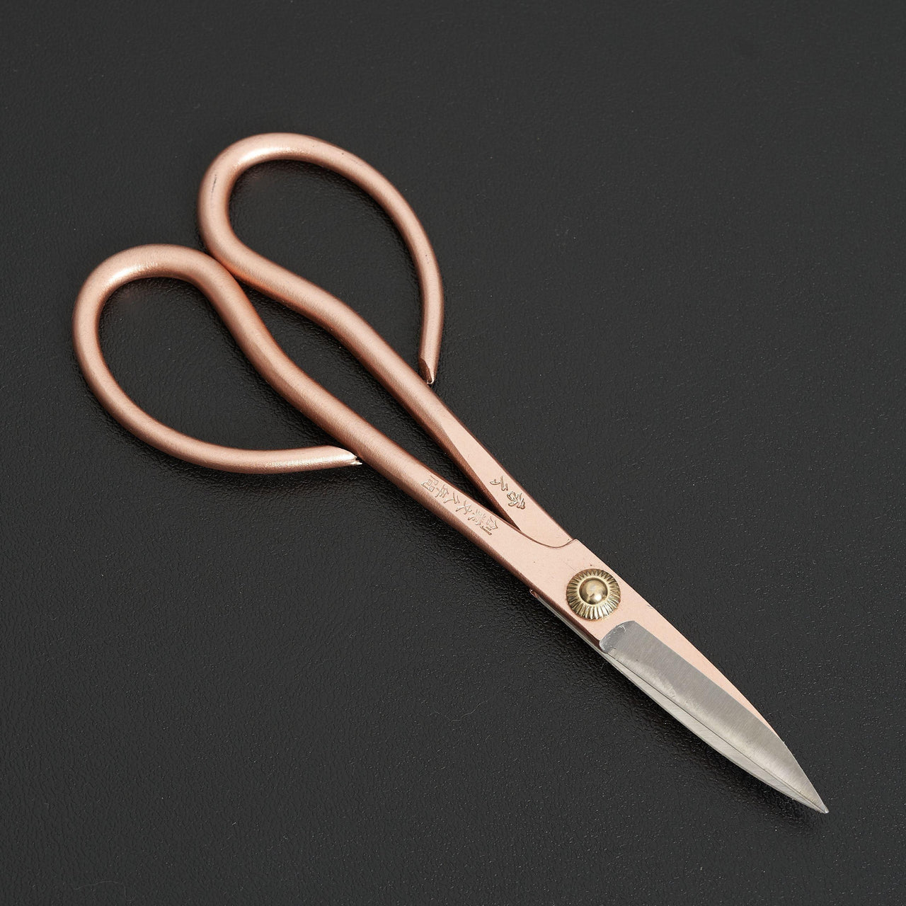 Hidehisa Flower Shears Sakura Gold 165mm-Accessories-Toyama Hamono-Carbon Knife Co