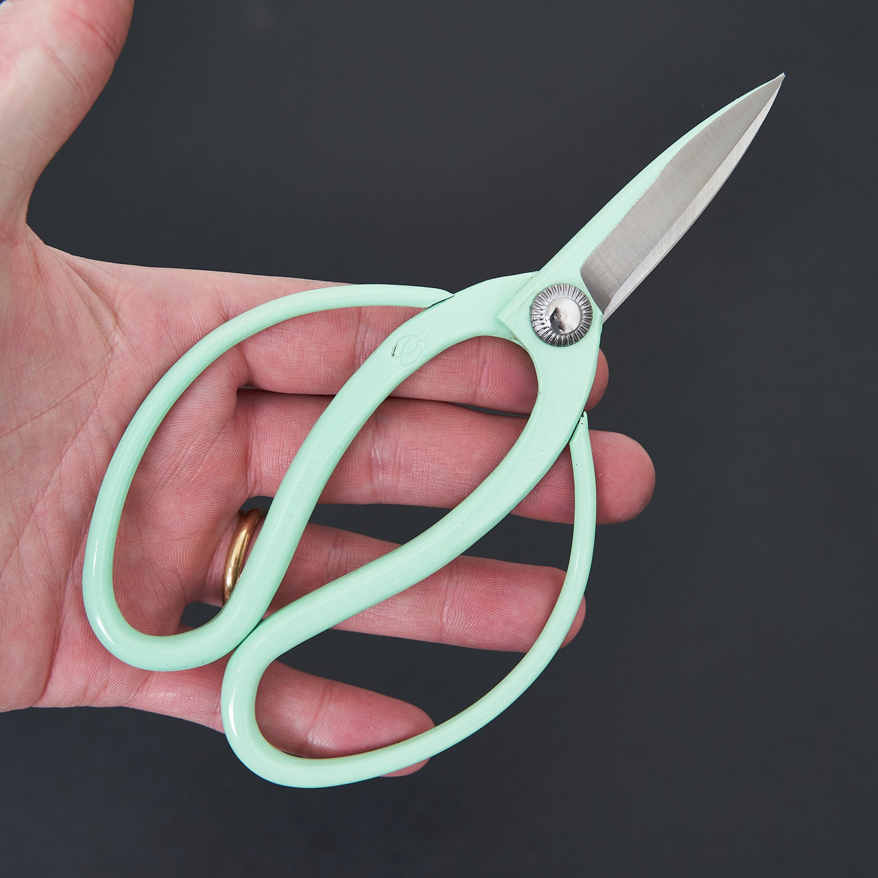 Hidehisa Okubo Shears Green 170mm-Accessories-Toyama Hamono-Carbon Knife Co