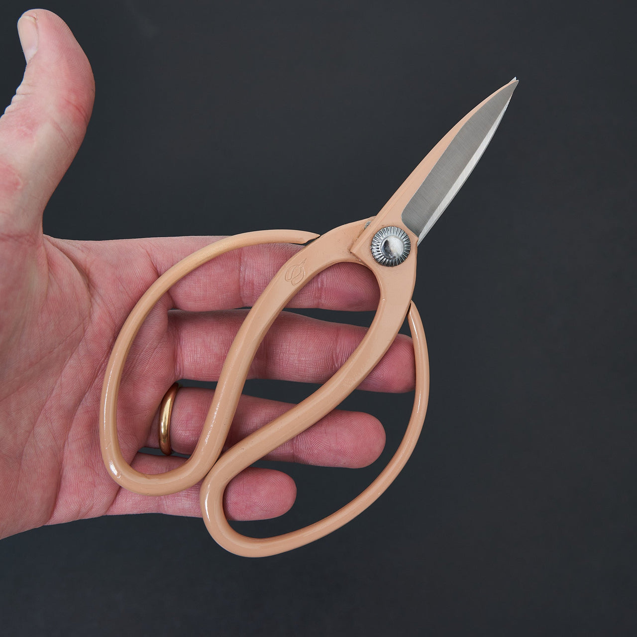 Hidehisa Okubo Shears Orange 170mm-Accessories-Toyama Hamono-Carbon Knife Co
