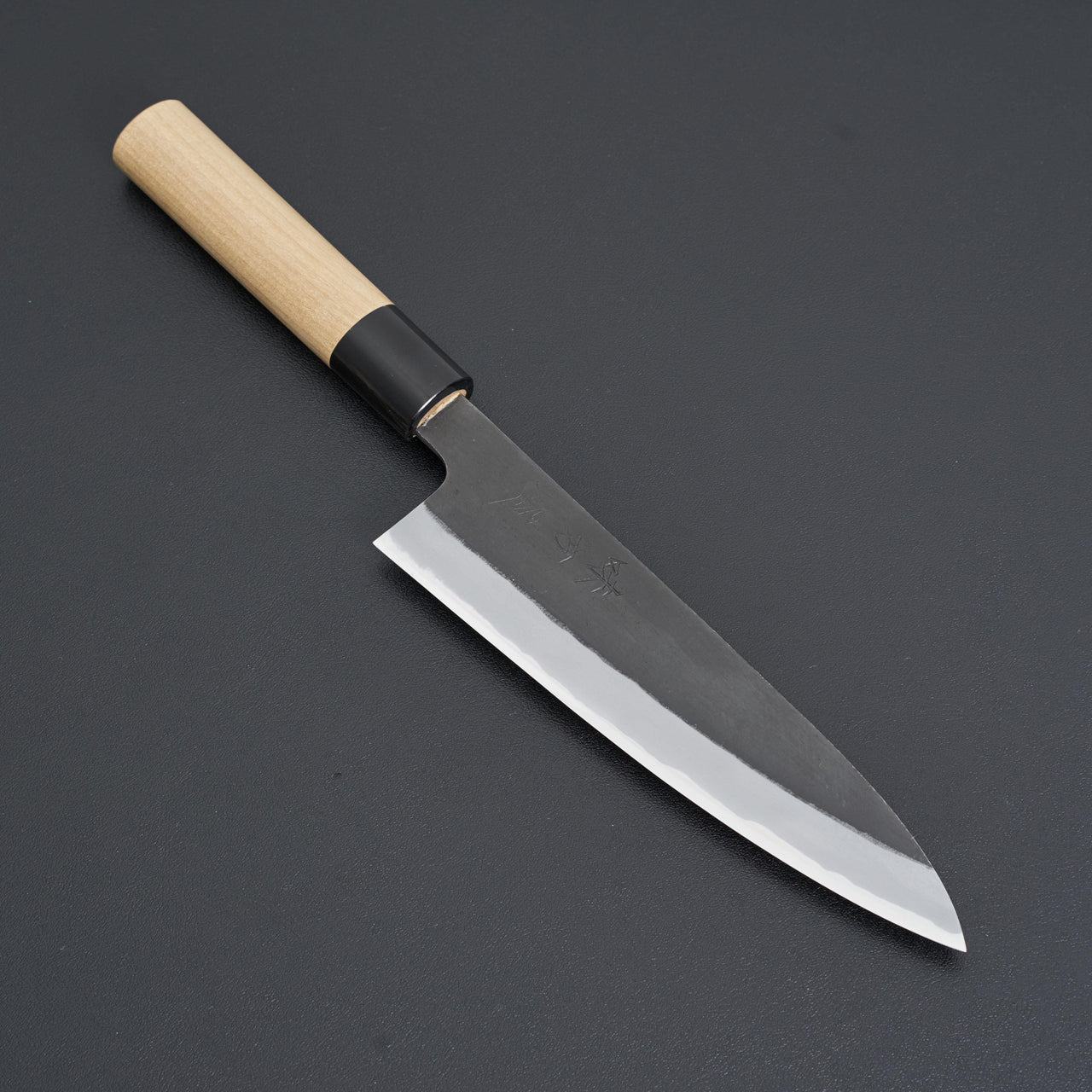 Hinoura Ajikataya Shirogami 2 Kurouchi Gyuto 180mm-Knife-Hinoura-Carbon Knife Co