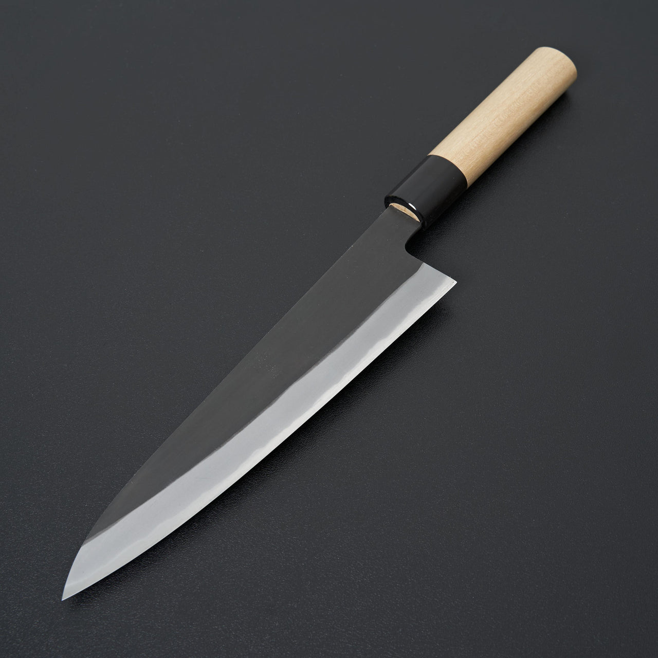 Hinoura Ajikataya Shirogami 2 Kurouchi Gyuto 210mm-Knife-Hinoura-Carbon Knife Co
