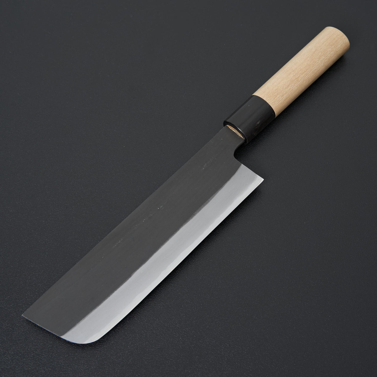 Hinoura Ajikataya Shirogami 2 Kurouchi Nakiri 180mm-Knife-Hinoura-Carbon Knife Co