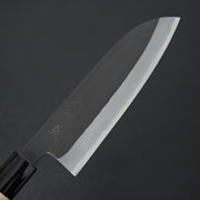 Hinoura Ajikataya Shirogami 2 Kurouchi Santoku 180mm-Knife-Hinoura-Carbon Knife Co