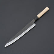 Hinoura Ajikataya Shirogami 2 Kurouchi Sujihiki 240mm-Knife-Hinoura-Carbon Knife Co